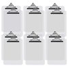 Better Office Products Plastic Clipboards, 12 Pack, Durable, 12.5 x 9 Inch, Standard Metal Clip, Transparent Clear, 12PK 45100